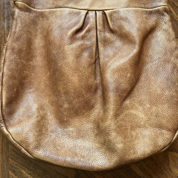 Marc by Marc Jacobs Classic Q Hillier Pebble Leather Hobo Bag Brown Distressed - Picture 6 of 9